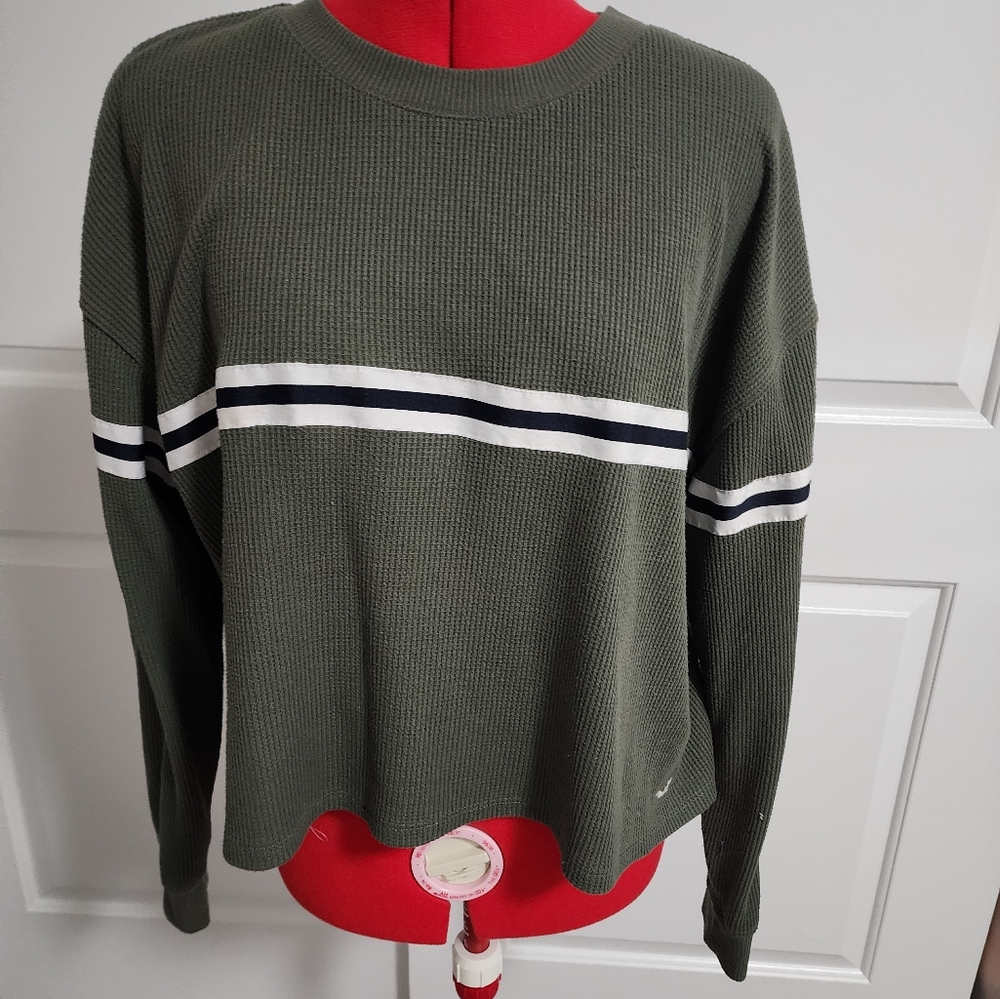Hollister large waffle boyfriend tee